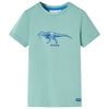 T-shirt til b&oslash;rn str. 140 lys kakifarve