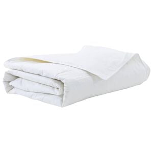 vidaXL Sommer dyne 135 x 200 cm Sommer Fjer Hvid &Aring;ndbar