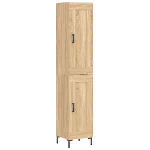 vidaXL skab 34,5x34x180 cm konstrueret tr&aelig; sonoma-eg