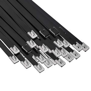 vidaXL Kabelb&aring;nd 250 stk. 7,9 x 700 mm Sort