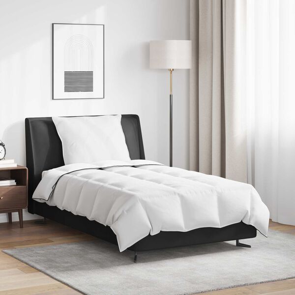 vidaXL Vinter dyne med pude 2 pcs Hvid Dunfjer