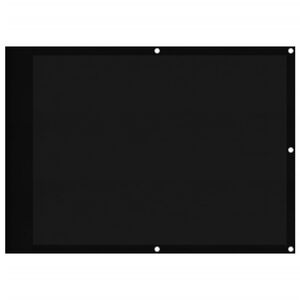 vidaXL altanafsk&aelig;rmning 75x700 cm 100 % polyester sort