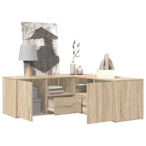 vidaXL hj&oslash;rneskab 200x40x45 cm konstrueret tr&aelig; sonoma-eg