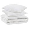 vidaXL &Aring;rs tid dyne med pude 3 pcs Hvid Microfiber
