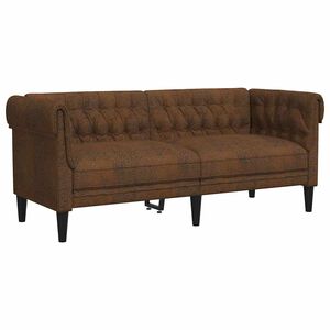 vidaXL Sofa Brun 182,5 x 74,5 x 74,5 cm Polyester