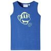 Tanktop til b&oslash;rn str. 116 bl&aring;meleret