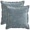 vidaXL Pudebetr&aelig;k 2 stk. HOUTEN Lysebl&aring; 45 x 45 cm Chenille Stof