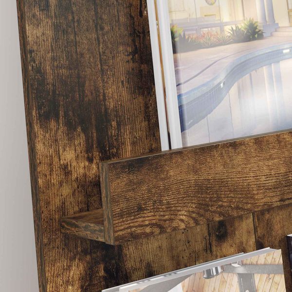 vidaXL Magasin Rack R&oslash;get eg 51 x 11 x 102 cm Konstrueret tr&aelig;