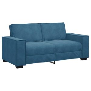 vidaXL 2-personers sofa 180x78x84 cm fl&oslash;jl bl&aring;