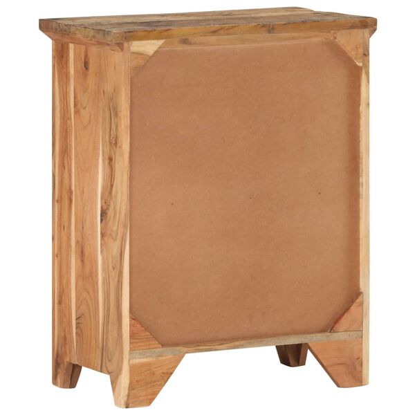 vidaXL skænk 60x33x75 cm massivt akacietræ og genanvendt træ