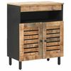 vidaXL Opbevaringsskabe Naturfarvet 60 x 33 x 75 cm Massivt mangotr&aelig;