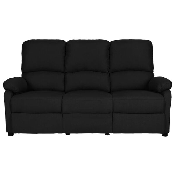 vidaXL 3-personers sofa med l&aelig;nefunktion stof sort