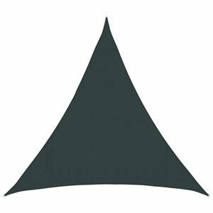 vidaXL Solsejl 2 x 2 x 2 m HDPE Trekantet M&oslash;rkegr&oslash;n