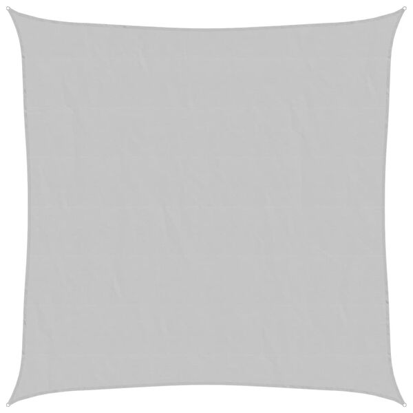 vidaXL solsejl 2x2 m 100 % polyesterstof lysegrå