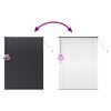vidaXL Vindues Blind med gardiner Sort Aluminium