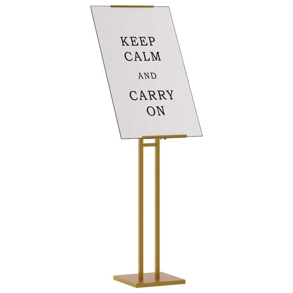 vidaXL Messesk&aelig;rme 2 pcs Guld 26,5 x 26,5 x 150 cm St&aring;l