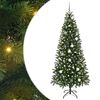 vidaXL Kunstigt juletr&aelig; med 300 LED'er Gr&oslash;n 210 cm PE og PVC