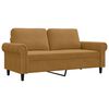 vidaXL 2-personers sofa 140 cm fl&oslash;jl brun
