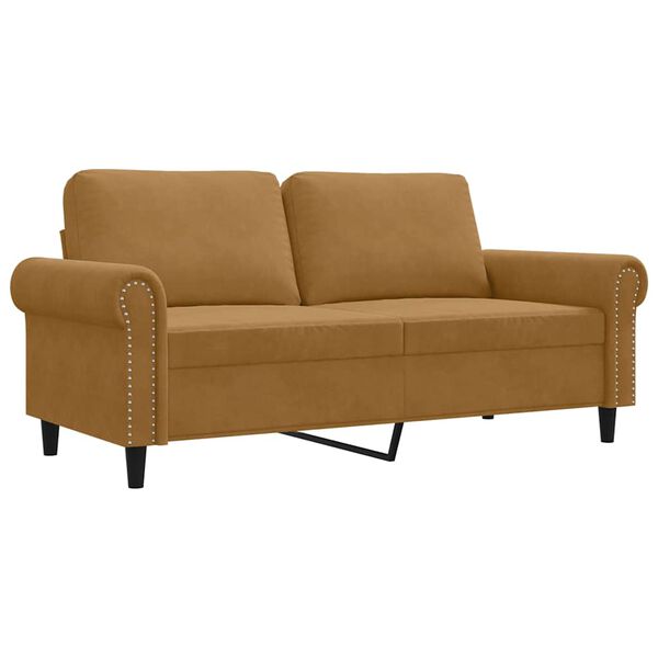 vidaXL 2-personers sofa 140 cm fl&oslash;jl brun