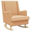 vidaXL Gyngestol Beige 62 x 80 x 85 cm Boucl&eacute;