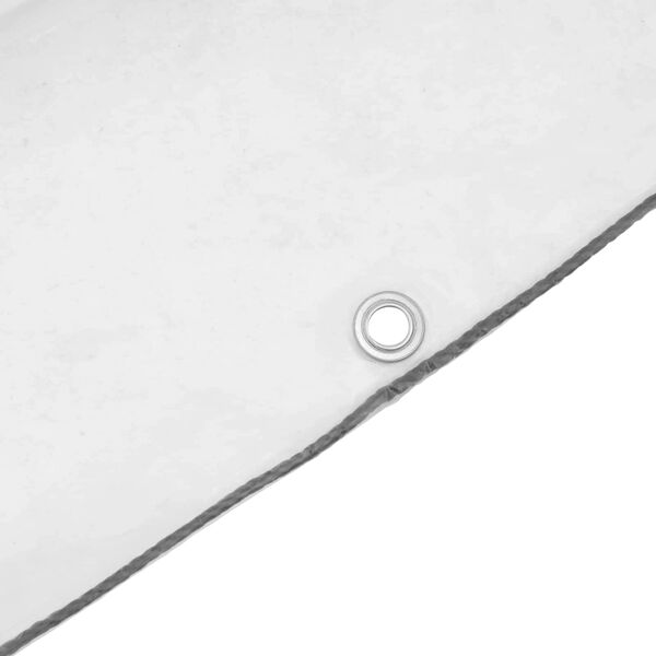 vidaXL Presenning med &oslash;jer Transparent 5 x 10 m Polyethylen