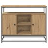 vidaXL Sideboard Artisan Egetr&aelig; 100 x 35 x 80 cm Konstrueret tr&aelig;