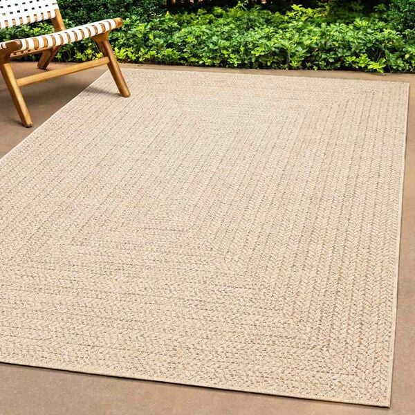 vidaXL gulvt&aelig;ppe ZIZUR beige 80x250 cm jute-look indend&oslash;rs og udend&oslash;rs