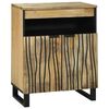 vidaXL Sideboard med skuffe Brun 60 x 33 x 75 cm Massivt mangotr&aelig;