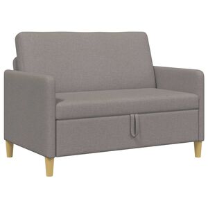 vidaXL Sofa med opbevaring Gr&aring;brun 122 x 78 x 87 cm Polyester