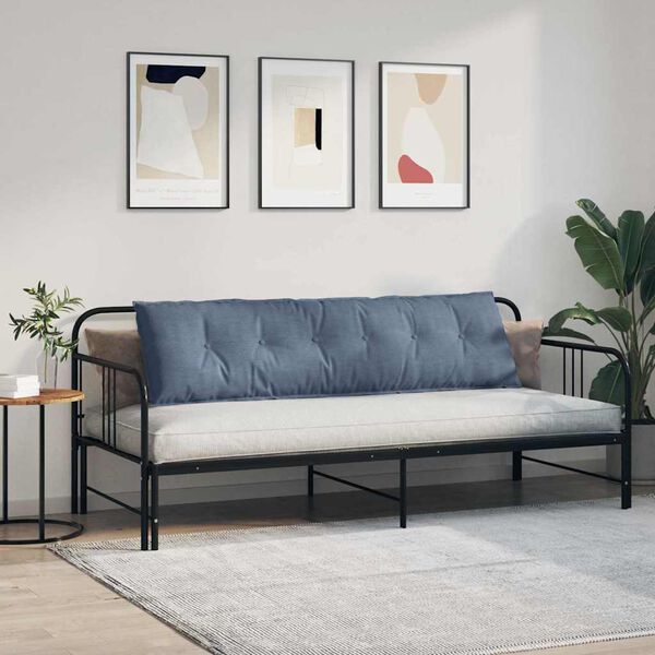 vidaXL Rygpude Bl&aring; 180 x 50 cm Velourstof