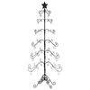 vidaXL dekorativt juletr&aelig; 180 cm metal sort