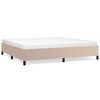 vidaXL sengeramme uden madras 200x200 cm kunstl&aelig;der cappuccinofarvet