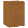 vidaXL Planteholder 2 pcs Rusten 24 x 24 x 35 cm Forvitret stål