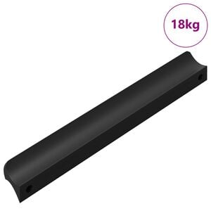 vidaXL H&aring;ndtag 973 stk. Sort 106 x 7,4 x 15,5 mm Aluminium