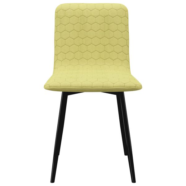 vidaXL spisebordsstole 2 stk. stof grøn