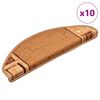 vidaXL selvkl&aelig;bende trappem&aring;tter 10 stk. 65x21x4 cm beige