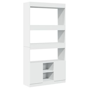 vidaXL reol 92x33x180 cm konstrueret tr&aelig; hvid