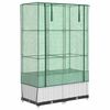 vidaXL h&oslash;jbed med drivhusovertr&aelig;k 80x40x138 cm rattan-look