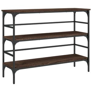 vidaXL konsolbord 100x32x75 cm konstrueret tr&aelig; brun egetr&aelig;sfarve