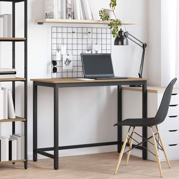 vidaXL bord Artisan Egetr&aelig; 80 x 50 x 76,5 cm Ingeni&oslash;rtr&aelig; og st&aring;l