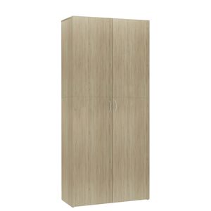 vidaXL skoskab 80x35,5x180 cm konstrueret tr&aelig; sonoma-eg