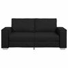 vidaXL Sofa Sort 180 x 78 x 84 cm Stof