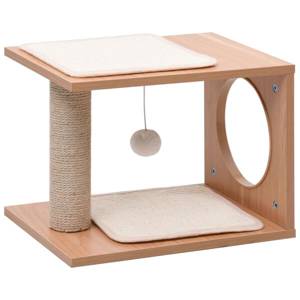 vidaXL lille kradsetr&aelig; med kradsem&aring;tter sisal 30 cm