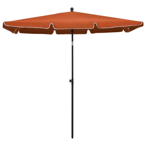 vidaXL parasol med stang 210x140 cm terrakotta