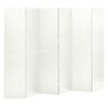 vidaXL 6-panels rumdeler 240x180 cm st&aring;l hvid
