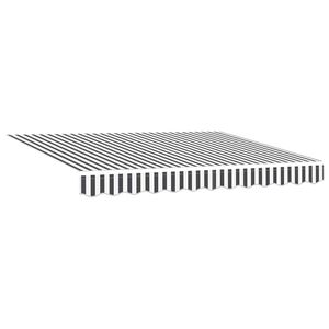 vidaXL Reservedug til markise Anthracit og hvid 235 x 195 cm Polyester