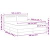 vidaXL Box spring seng med madras Hvid 160 x 200 cm Kunstl&aelig;der