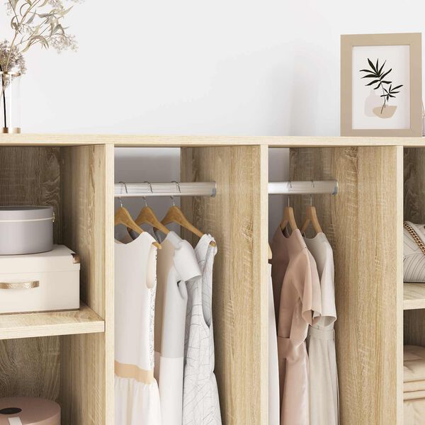 vidaXL Skab Stang 12 pcs S&oslash;lv 764 x 15 x 29 mm Aluminiumlegering