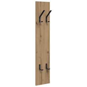 vidaXL V&aelig;gmonteret Jakkeholder Artisan Egetr&aelig; 20 x 1,5 x 100 cm