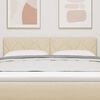 vidaXL Hovedg&aelig;rde Creme 160 cm Stof